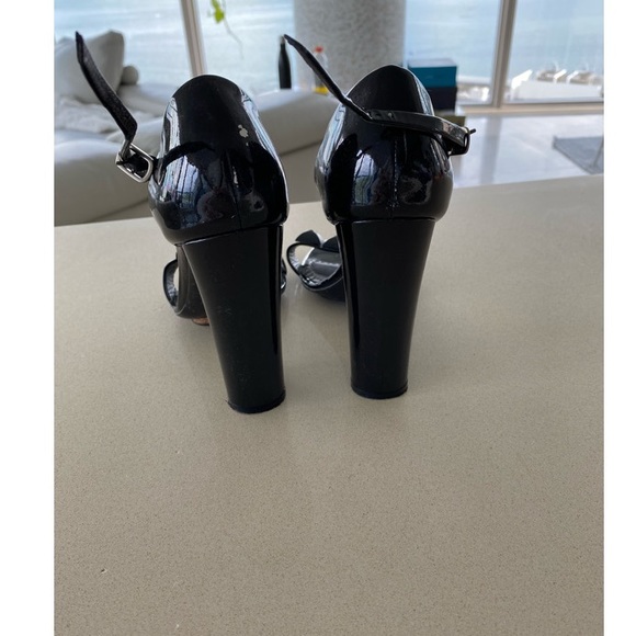 Marc Jacobs Block Heel Black Patent Leather 7.5 - Picture 4 of 7